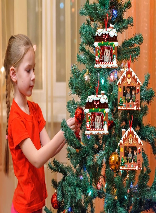 D4DREAM Christmas Craft Stickers for Kids - 12 pcs Picture Frame Craft Kits for Decor DIY Gingerbread Candy Crafts - New Year Party Supplies Home Classroom Activities - Image 2